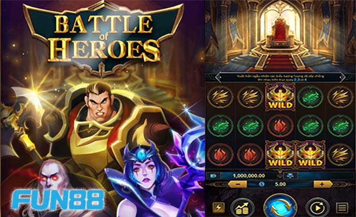 Khám phá cách chơi Battle of Heroes slot
