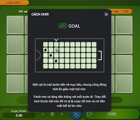 Hướng dẫn cách chơi game siêu tốc Goal tại Fun88